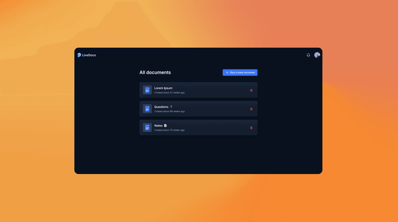 LiveDocs project cover