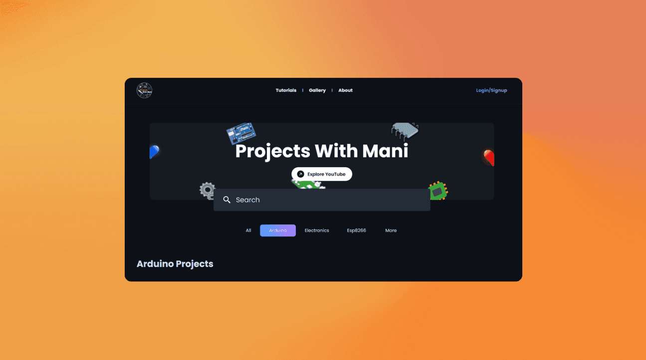 ProjectsWithMani project cover